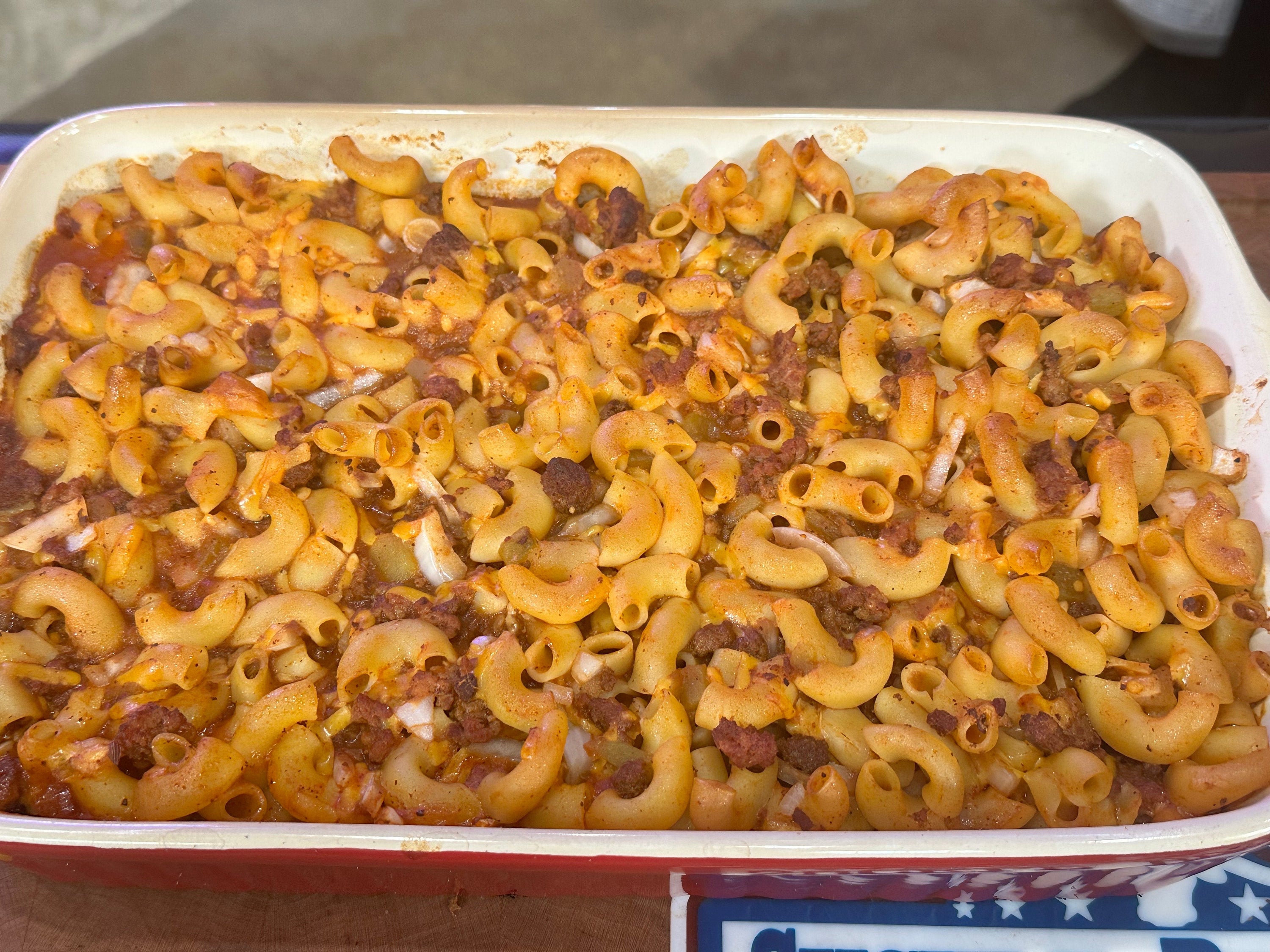 Texas Goulash (Leftover Chili Tailgate Meal)