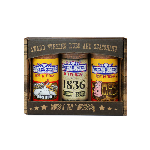 BBQ Rubs Gift Box – 3 Small Jars
